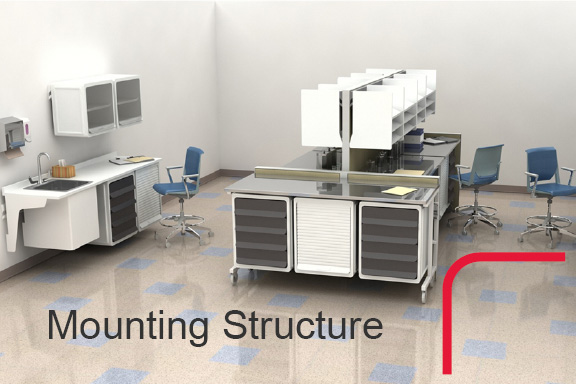 furniture mounting structure